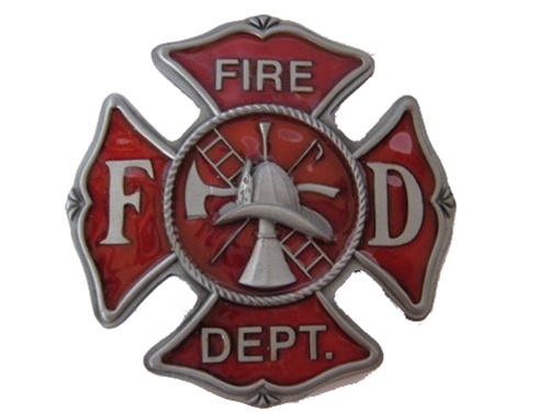 Fire Department Maltese Belt Buckle