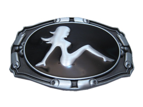 Western Style Trucker Girl Belt Buckle