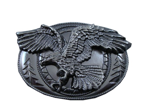 Western Eagle Oval Belt Buckle