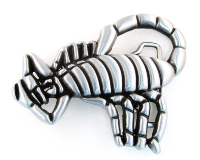 scorpion cut out gray belt buckle western beltbuckle style