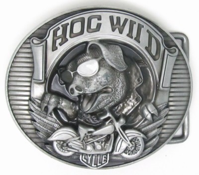 hog wild cycle belt buckle