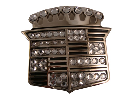 Cadillac Logo with Rhinestones Belt Buckle