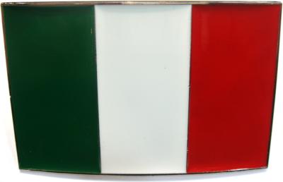 italy flag belt buckle