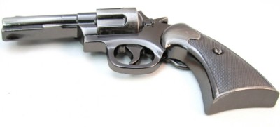 revolver cut out silver color belt buckle