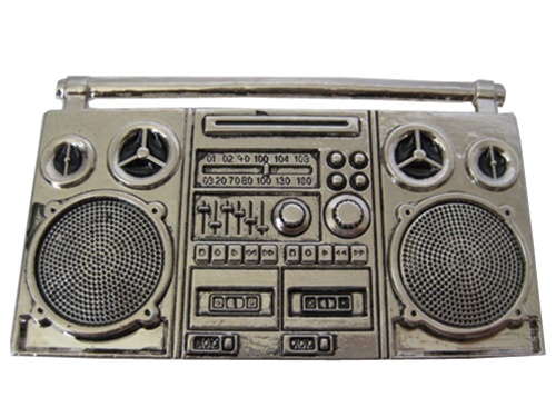 Boom Box Ghetto Blaster Belt Buckle