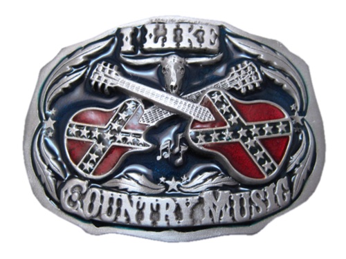 I Like Country Music Belt Buckle