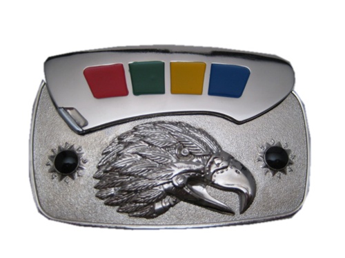 Lighter with Eagle AND Knife Belt Buckle