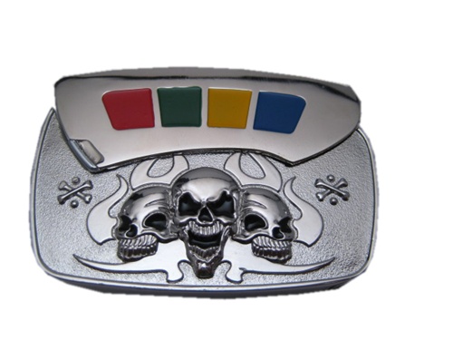 Lighter with Skulls AND Knife Belt Buckle