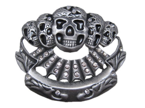 Skulls Belt Buckle