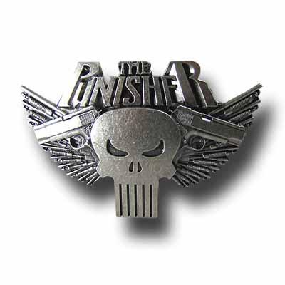 Punisher Arsenal Skull Pewter Belt Buckle